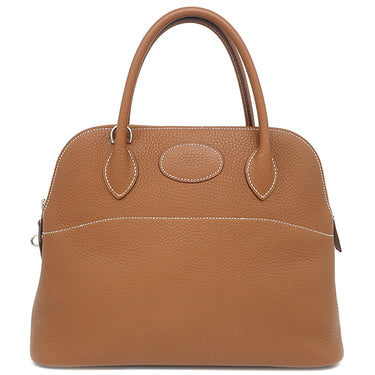 エルメス HERMES ボリード31 ゴールド トリヨンクレマンス 2WAYバッグ シルバー金具 茶 ショルダー
