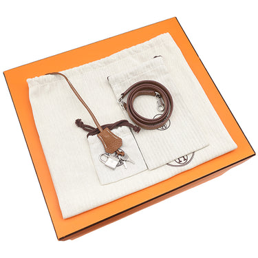 エルメス HERMES ボリード31 ゴールド トリヨンクレマンス 2WAYバッグ シルバー金具 茶 ショルダー