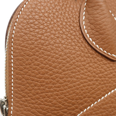 エルメス HERMES ボリード31 ゴールド トリヨンクレマンス 2WAYバッグ シルバー金具 茶 ショルダー