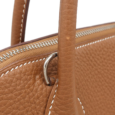 エルメス HERMES ボリード31 ゴールド トリヨンクレマンス 2WAYバッグ シルバー金具 茶 ショルダー