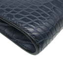 エルメス HERMES コンスタンス トゥーゴー ブルーマリン アリゲーターマット 長財布 ゴールド金具 紺 クロコ ショルダー