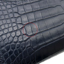 エルメス HERMES コンスタンス トゥーゴー ブルーマリン アリゲーターマット 長財布 ゴールド金具 紺 クロコ ショルダー