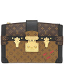 ルイヴィトン LOUIS VUITTON トランク クラッチ M43596 モノグラム×モノグラムリバース モノグラムキャンバス モノグラムリバースキャンバス 2WAYバッグ ゴールド金具 斜め掛け ショルダー 茶