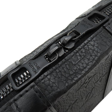 ルイヴィトン LOUIS VUITTON ソフトトランク ウォレット M80224 ブラック トリヨンレザー ショルダーバッグ ブラック金具 黒 ラウンドファスナー