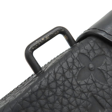 ルイヴィトン LOUIS VUITTON ソフトトランク ウォレット M80224 ブラック トリヨンレザー ショルダーバッグ ブラック金具 黒 ラウンドファスナー
