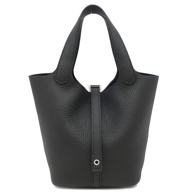エルメス HERMES ピコタンロックPM ブラック トリヨンクレマンス ハンドバッグ シルバー金具 新品 未使用 黒