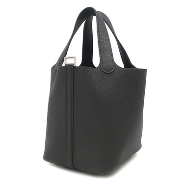 エルメス HERMES ピコタンロックPM ブラック トリヨンクレマンス ハンドバッグ シルバー金具 新品 未使用 黒