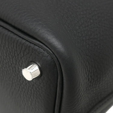 エルメス HERMES ピコタンロックPM ブラック トリヨンクレマンス ハンドバッグ シルバー金具 新品 未使用 黒