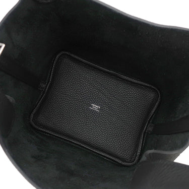 エルメス HERMES ピコタンロックPM ブラック トリヨンクレマンス ハンドバッグ シルバー金具 新品 未使用 黒