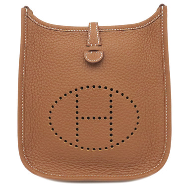 エルメス HERMES エヴリンTPM ゴールド トリヨンクレマンス ショルダーバッグ ゴールド金具 茶