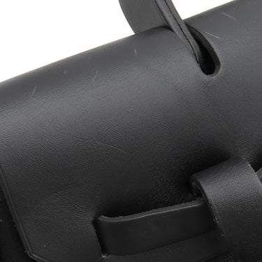 エルメス HERMES エールバッグ アドPM ブラック トワルオフィシエ ヴァッシュハンター 2WAYバッグ マットシルバー金具 黒 リュック バックパック ストッパー欠品