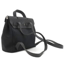 エルメス HERMES エールバッグ アドPM ブラック トワルオフィシエ ヴァッシュハンター 2WAYバッグ マットシルバー金具 黒 リュック バックパック ストッパー欠品