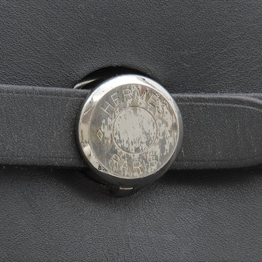 エルメス HERMES エールバッグ アドPM ブラック トワルオフィシエ ヴァッシュハンター 2WAYバッグ マットシルバー金具 黒 リュック バックパック ストッパー欠品