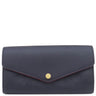 ルイヴィトン LOUIS VUITTON ポルトフォイユ サラ M62125 マリーヌルージュ モノグラムアンプラント 長財布 ゴールド金具 紺 イニシャル刻印あり