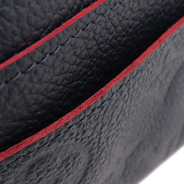 ルイヴィトン LOUIS VUITTON ポルトフォイユ サラ M62125 マリーヌルージュ モノグラムアンプラント 長財布 ゴールド金具 紺 イニシャル刻印あり