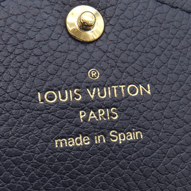 ルイヴィトン LOUIS VUITTON ポルトフォイユ サラ M62125 マリーヌルージュ モノグラムアンプラント 長財布 ゴールド金具 紺 イニシャル刻印あり