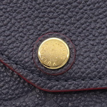 ルイヴィトン LOUIS VUITTON ポルトフォイユ サラ M62125 マリーヌルージュ モノグラムアンプラント 長財布 ゴールド金具 紺 イニシャル刻印あり