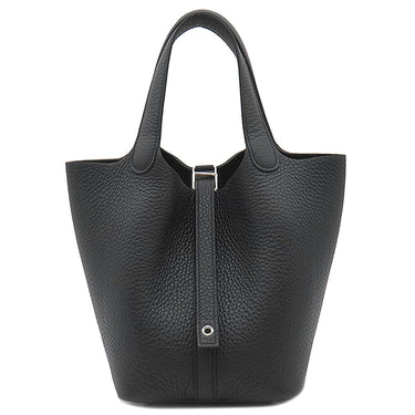 エルメス HERMES ピコタンロックPM ブラック トリヨンクレマンス ハンドバッグ シルバー金具 新品 未使用 黒