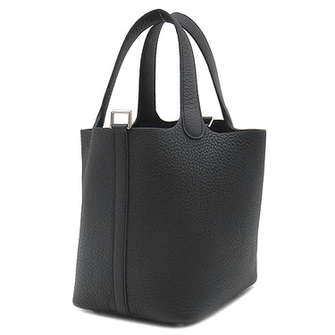 エルメス HERMES ピコタンロックPM ブラック トリヨンクレマンス ハンドバッグ シルバー金具 新品 未使用 黒