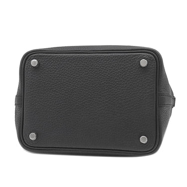 エルメス HERMES ピコタンロックPM ブラック トリヨンクレマンス ハンドバッグ シルバー金具 新品 未使用 黒
