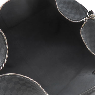 ルイヴィトン LOUIS VUITTON キーポル バンドリエール 55 N41413 ダミエグラフィット ダミエグラフィットキャンバス ボストンバッグ シルバー金具 黒 鍵・パドロック欠品