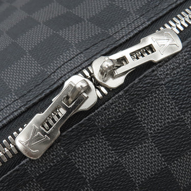 ルイヴィトン LOUIS VUITTON キーポル バンドリエール 55 N41413 ダミエグラフィット ダミエグラフィットキャンバス ボストンバッグ シルバー金具 黒 鍵・パドロック欠品