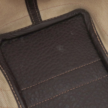 エルメス HERMES ガーデンパーティーTPM ナチュラル×マロン トワルアッシュ レザー 2WAYバッグ シルバー金具 茶 ショルダー 斜め掛け