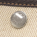 エルメス HERMES ガーデンパーティーTPM ナチュラル×マロン トワルアッシュ レザー 2WAYバッグ シルバー金具 茶 ショルダー 斜め掛け