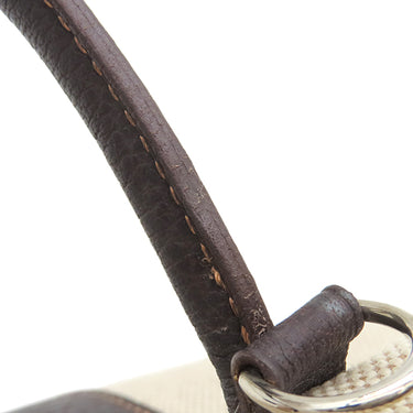 エルメス HERMES ガーデンパーティーTPM ナチュラル×マロン トワルアッシュ レザー 2WAYバッグ シルバー金具 茶 ショルダー 斜め掛け