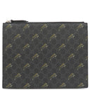 グッチ GUCCI タイガープリント 575136 ブラック GGスプリームキャンバス レザー クラッチバッグ ガンメタル金具 黒 セカンドバッグ