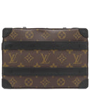 ルイヴィトン LOUIS VUITTON ハンドル ソフトトランク M45935 モノグラムマカサー モノグラムマカサー ショルダーバッグ マットブラック金具 茶 黒