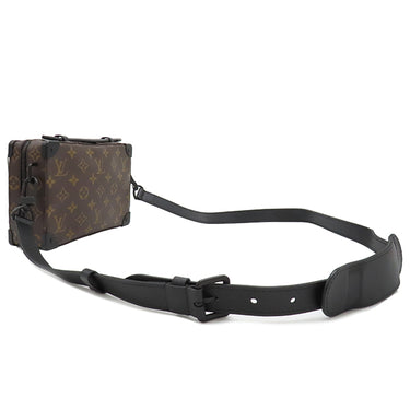 ルイヴィトン LOUIS VUITTON ハンドル ソフトトランク M45935 モノグラムマカサー モノグラムマカサー ショルダーバッグ マットブラック金具 茶 黒