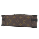 ルイヴィトン LOUIS VUITTON ハンドル ソフトトランク M45935 モノグラムマカサー モノグラムマカサー ショルダーバッグ マットブラック金具 茶 黒