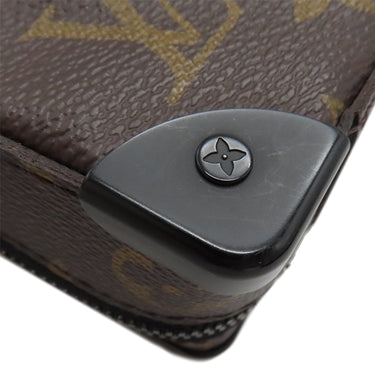 ルイヴィトン LOUIS VUITTON ハンドル ソフトトランク M45935 モノグラムマカサー モノグラムマカサー ショルダーバッグ マットブラック金具 茶 黒