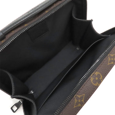ルイヴィトン LOUIS VUITTON ハンドル ソフトトランク M45935 モノグラムマカサー モノグラムマカサー ショルダーバッグ マットブラック金具 茶 黒