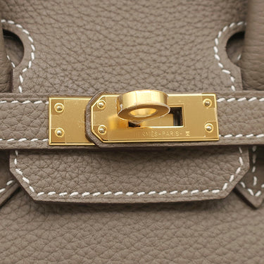 エルメス HERMES バーキン25 エトゥープ トゴ ハンドバッグ ゴールド金具 新品 未使用 グレージュ