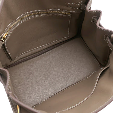 エルメス HERMES バーキン25 エトゥープ トゴ ハンドバッグ ゴールド金具 新品 未使用 グレージュ