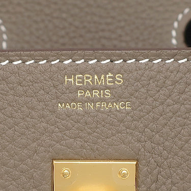 エルメス HERMES バーキン25 エトゥープ トゴ ハンドバッグ ゴールド金具 新品 未使用 グレージュ