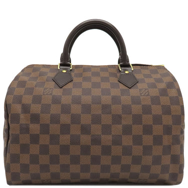 ルイヴィトン LOUIS VUITTON スピーディ30 N41531 ダミエエベヌ ダミエキャンバス ハンドバッグ ゴールド金具 茶 ボストン