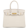 エルメス HERMES バーキン30 クレ トゴ ハンドバッグ ゴールド金具 新品 未使用 オフホワイト
