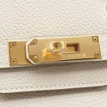 エルメス HERMES バーキン30 クレ トゴ ハンドバッグ ゴールド金具 新品 未使用 オフホワイト