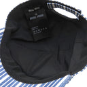 ミュウミュウ MIU MIU ストライプ 5HC179 ブルー コットン 14038 キャップ 帽子