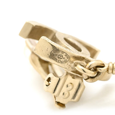 シャネル CHANEL ココマーク パール ゴールド GP フェイクパール イヤリング スウィング