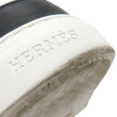 エルメス HERMES ゲット ホワイト レザー #41 スニーカー 白