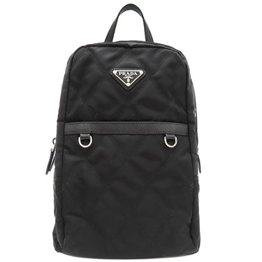 プラダ PRADA 三角ロゴ ミニリュック 1B017 NERO ナイロン リュック・デイパック シルバー金具 黒