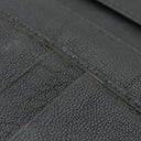 ボッテガヴェネタ BOTTEGA VENETA イントレチャート ブラック×ブラウン×カーキ レザー 長財布 黒 茶 緑 二つ折り 札入れ