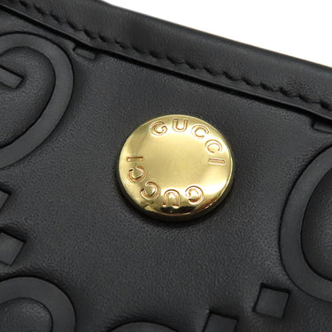 グッチ GUCCI GG スーパーミニバッグ 790133 ブラック レザー 2WAYバッグ ゴールド金具 黒 ハンドバッグ ショルダー