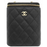 シャネル CHANEL マトラッセ スモール バニティバッグ AP1466 ブラック キャビアスキン ショルダーバッグ ゴールド金具 チェーンショルダー ヴァニティ 黒