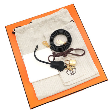 エルメス HERMES ケリー25 内縫い ブラック トゴ 2WAYバッグ ゴールド金具 黒 ショルダー ハンドバッグ