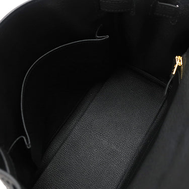 エルメス HERMES ケリー25 内縫い ブラック トゴ 2WAYバッグ ゴールド金具 黒 ショルダー ハンドバッグ